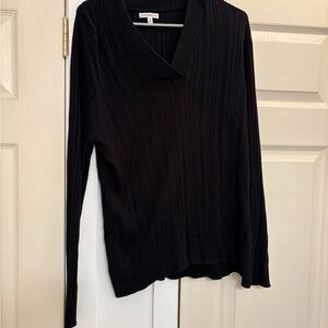 Croft & Barrow Charcoal Ribbed Sweater